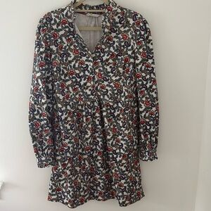 Boden Ruffle neck cord dress size 8R